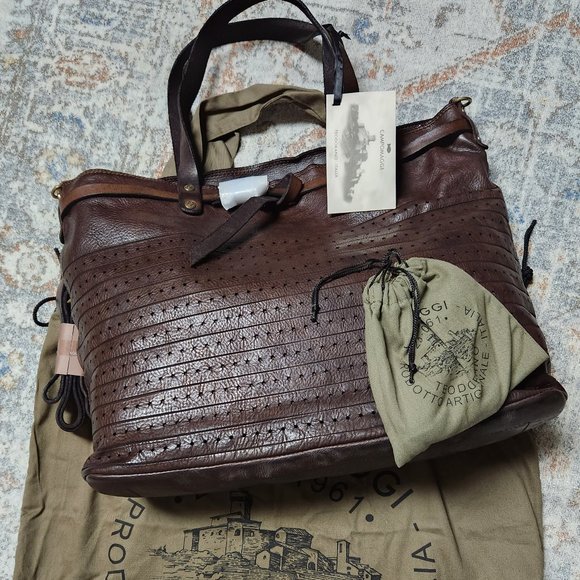 NWT PRICE DROP Campomaggi Otranto Top Belted Deep Brown - Picture 11 of 16